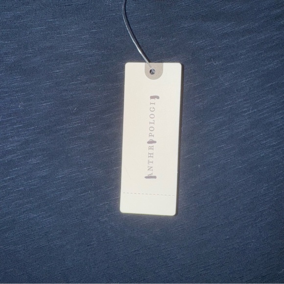 NWT Size M Anthropologie Stateside Long Maxi Navy Blue Dress with Slit - Picture 5 of 11